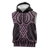 Mawhero Maori Ta Moko Poutama Art Sleeveless Hoodie - Polynesian Pride