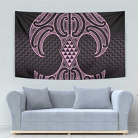 Mawhero Maori Ta Moko Poutama Art Tapestry