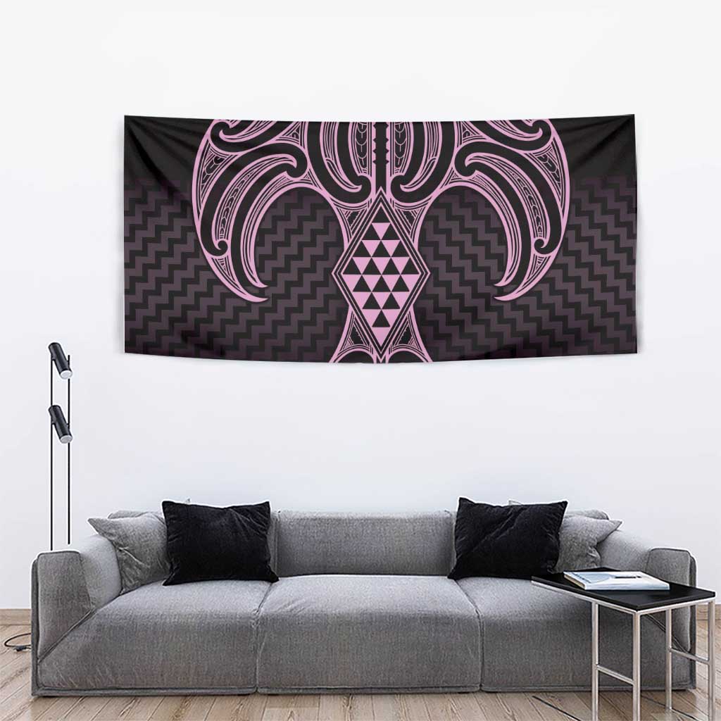 Mawhero Maori Ta Moko Poutama Art Tapestry