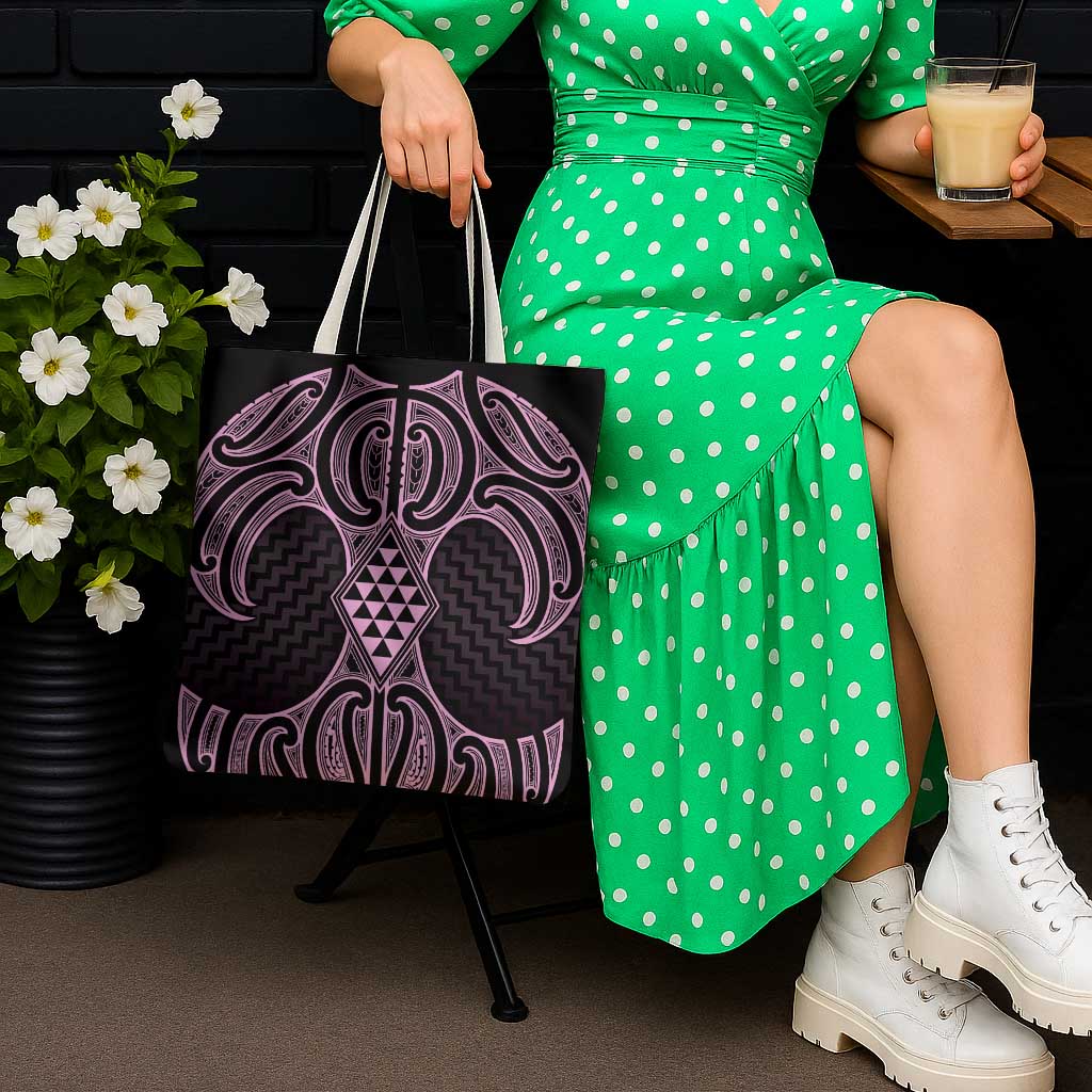 Mawhero Maori Ta Moko Poutama Art Tote Bag - Polynesian Pride