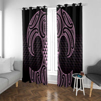 Mawhero Maori Ta Moko Poutama Art Window Curtain