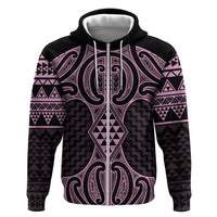 Mawhero Maori Ta Moko Poutama Art Zip Hoodie