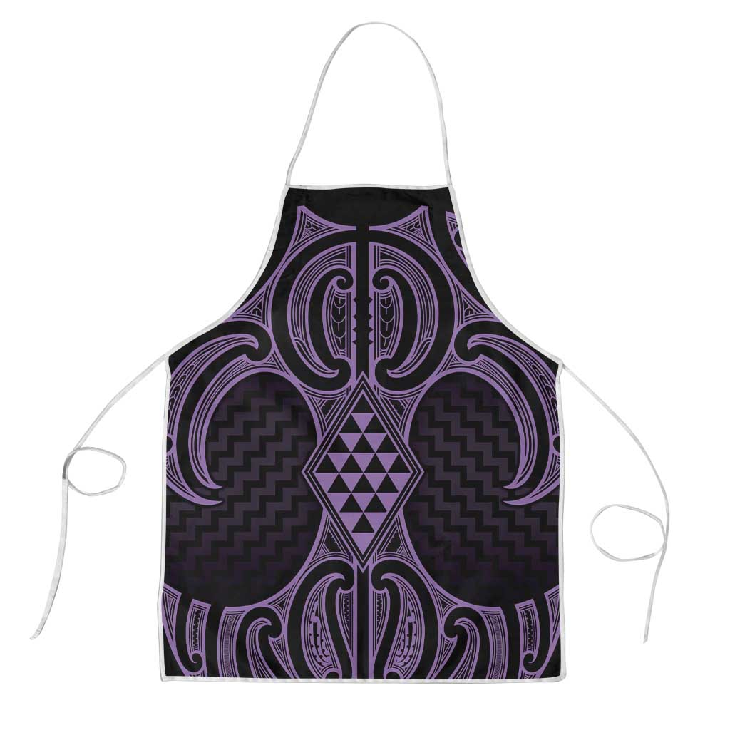 Waiporoporo Maori Ta Moko Poutama Art Apron - Polynesian Pride