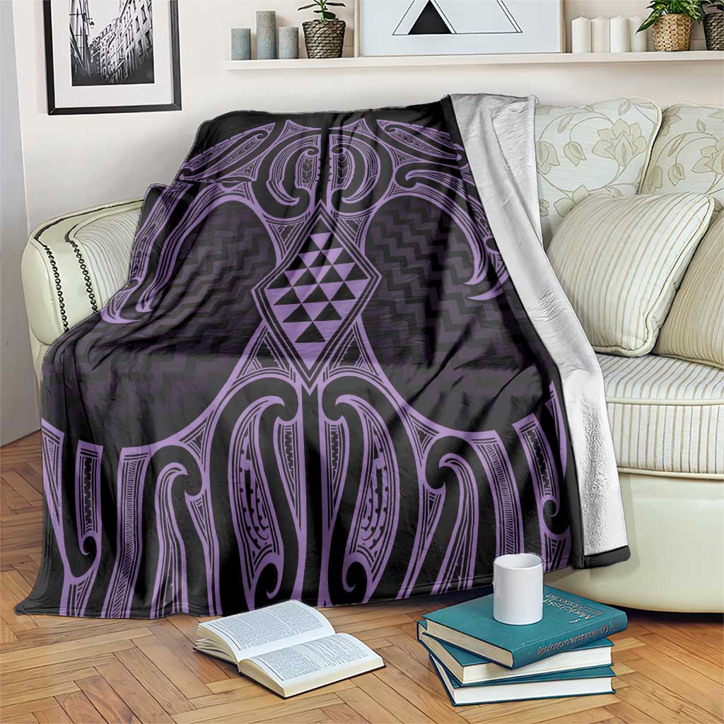 Waiporoporo Maori Ta Moko Poutama Art Blanket