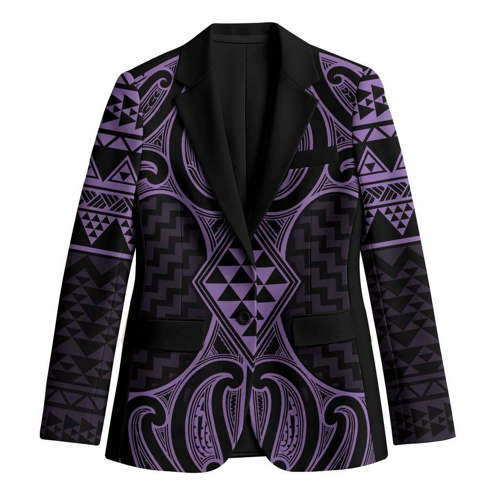 Waiporoporo Maori Ta Moko Poutama Art Blazer - Polynesian Pride