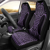 Waiporoporo Maori Ta Moko Poutama Art Car Seat Cover