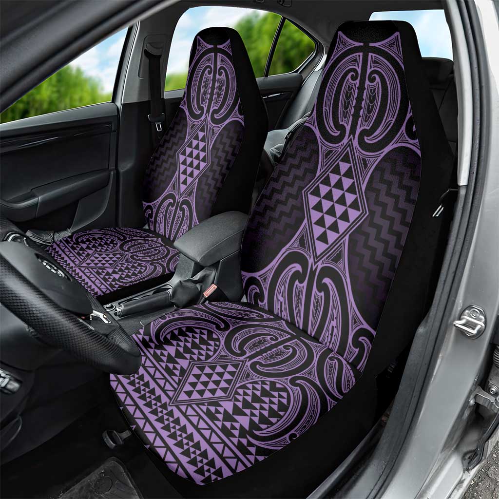 Waiporoporo Maori Ta Moko Poutama Art Car Seat Cover