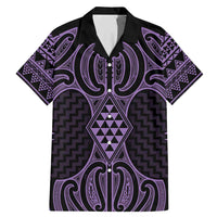 Waiporoporo Maori Ta Moko Poutama Art Family Matching Mermaid Dress and Hawaiian Shirt