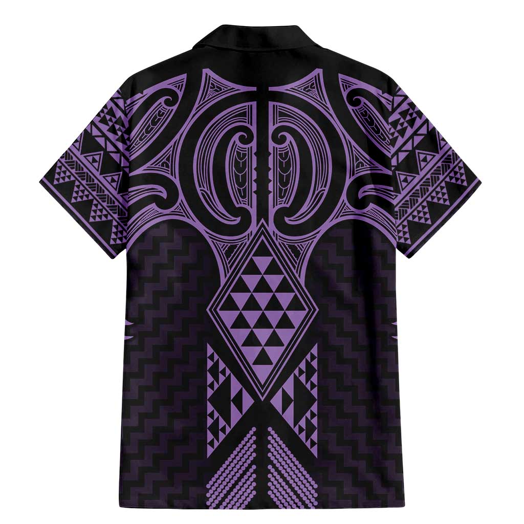Waiporoporo Maori Ta Moko Poutama Art Family Matching Mermaid Dress and Hawaiian Shirt