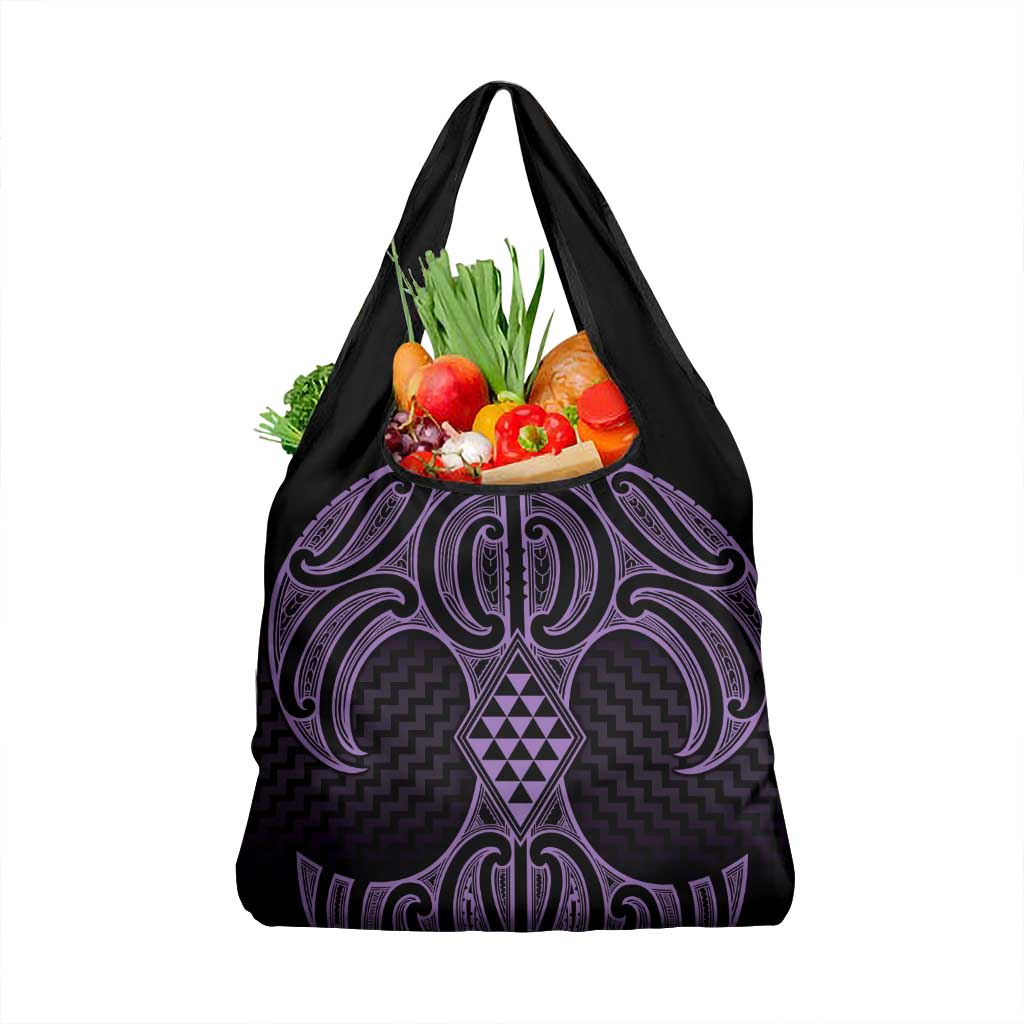Waiporoporo Maori Ta Moko Poutama Art Grocery Bag