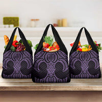 Waiporoporo Maori Ta Moko Poutama Art Grocery Bag