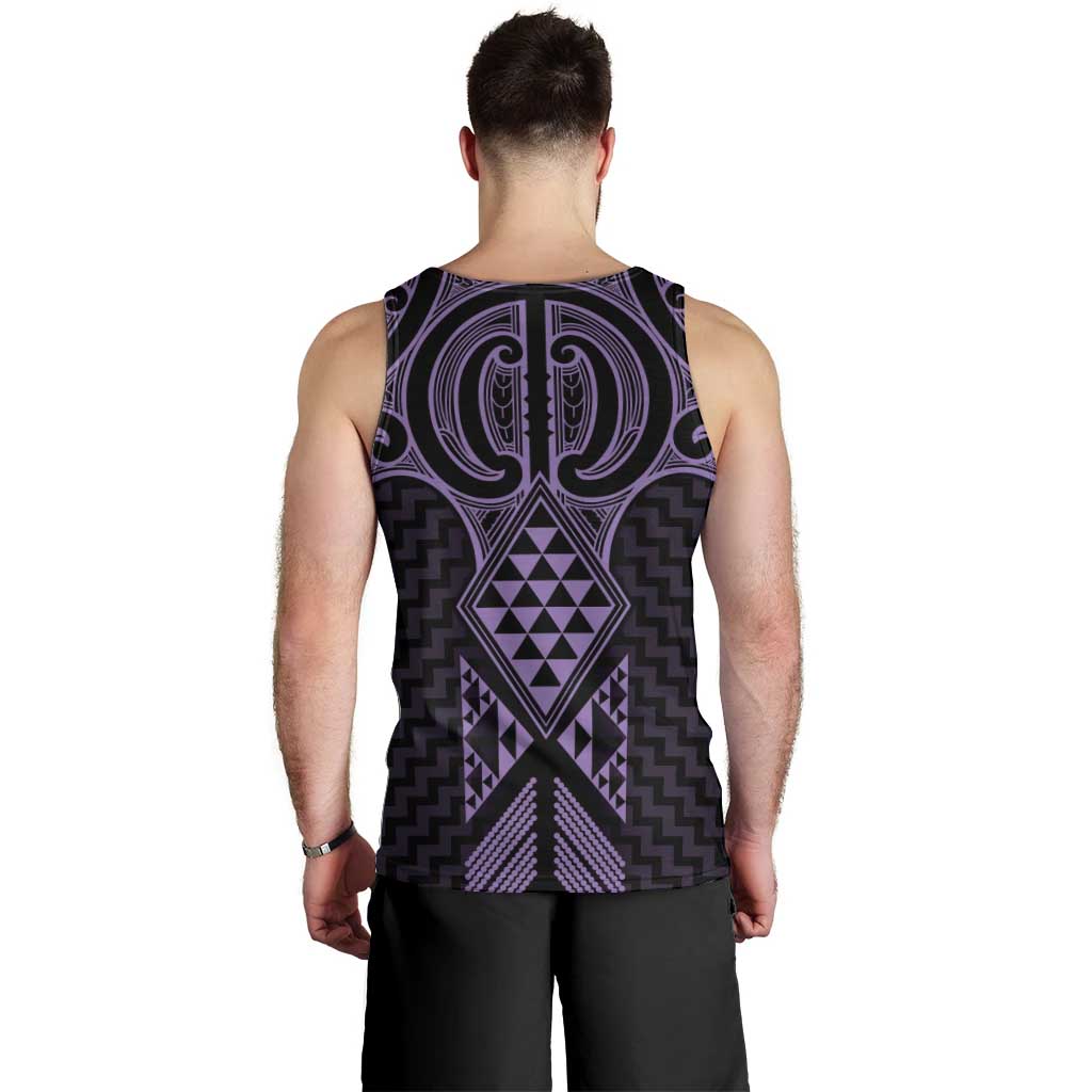 Waiporoporo Maori Ta Moko Poutama Art Men Tank Top