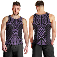 Waiporoporo Maori Ta Moko Poutama Art Men Tank Top