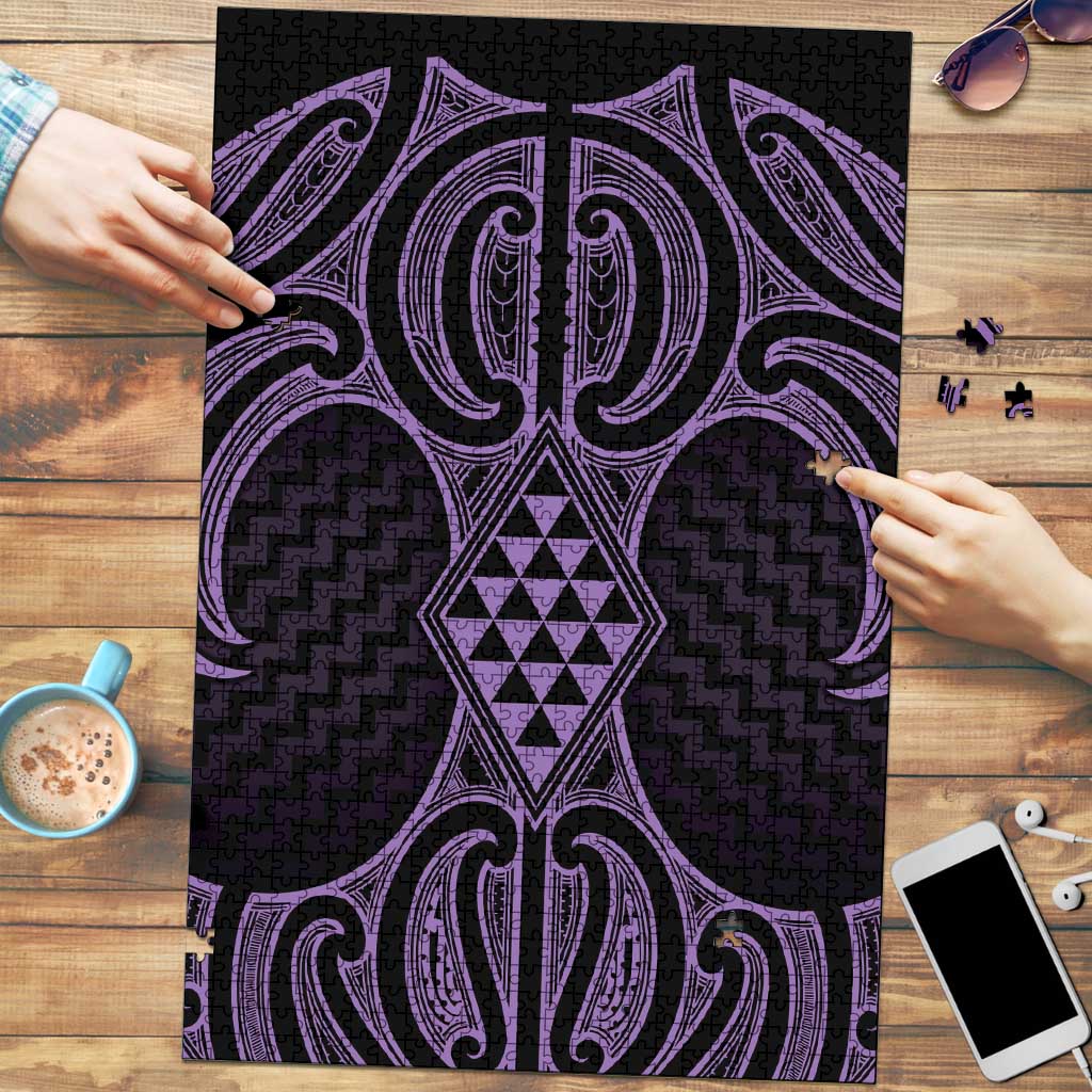 Waiporoporo Maori Ta Moko Poutama Art Puzzle - Polynesian Pride