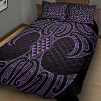 Waiporoporo Maori Ta Moko Poutama Art Quilt Bed Set
