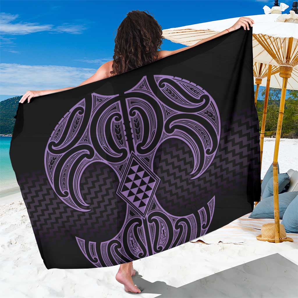 Waiporoporo Maori Ta Moko Poutama Art Sarong