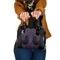 Waiporoporo Maori Ta Moko Poutama Art Shoulder Handbag