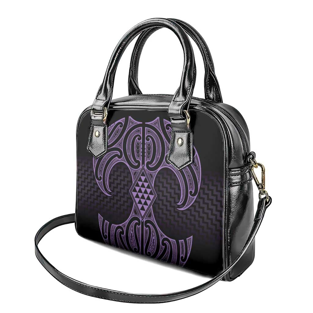 Waiporoporo Maori Ta Moko Poutama Art Shoulder Handbag