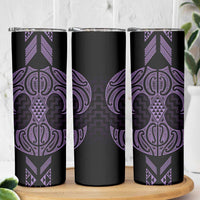 Waiporoporo Maori Ta Moko Poutama Art Skinny Tumbler