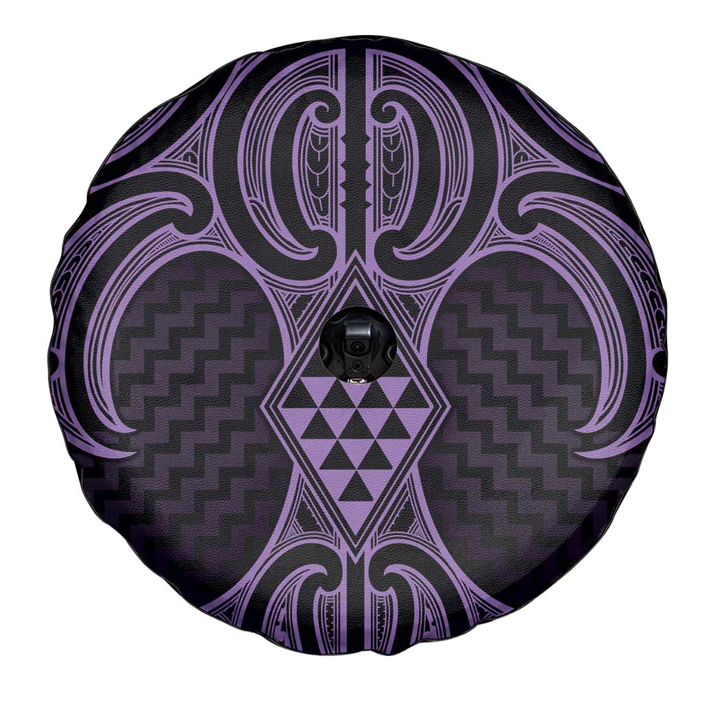 Waiporoporo Maori Ta Moko Poutama Art Spare Tire Cover