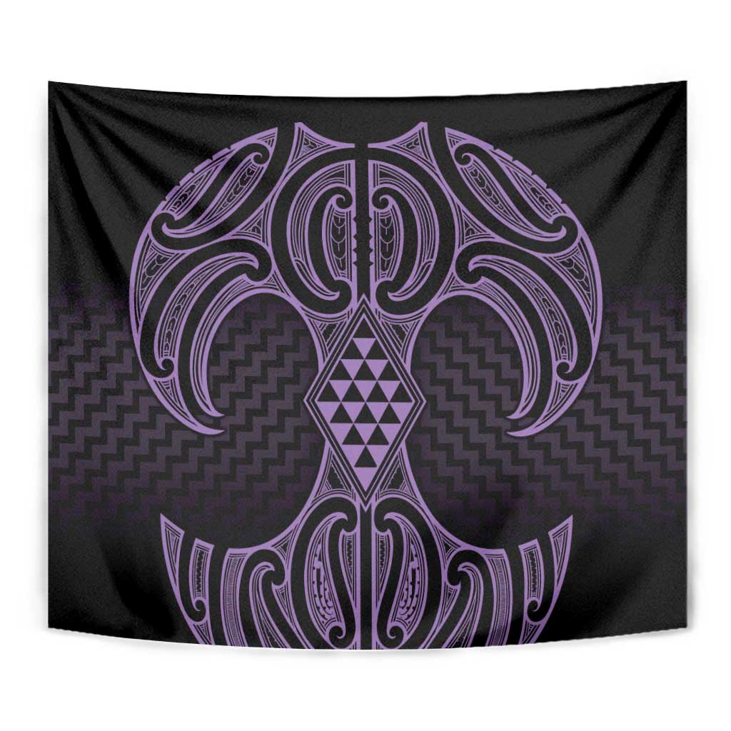 Waiporoporo Maori Ta Moko Poutama Art Tapestry