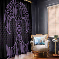 Waiporoporo Maori Ta Moko Poutama Art Window Curtain