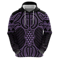 Waiporoporo Maori Ta Moko Poutama Art Zip Hoodie