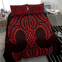 Whero Maori Ta Moko Poutama Art Bedding Set