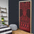 Whero Maori Ta Moko Poutama Art Door Cover - Polynesian Pride