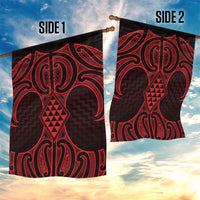 Whero Maori Ta Moko Poutama Art Garden Flag