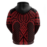 Whero Maori Ta Moko Poutama Art Hoodie