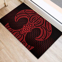 Whero Maori Ta Moko Poutama Art Rubber Doormat