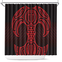 Whero Maori Ta Moko Poutama Art Shower Curtain