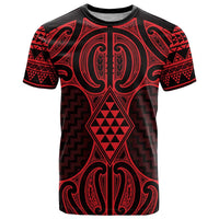 Whero Maori Ta Moko Poutama Art T Shirt