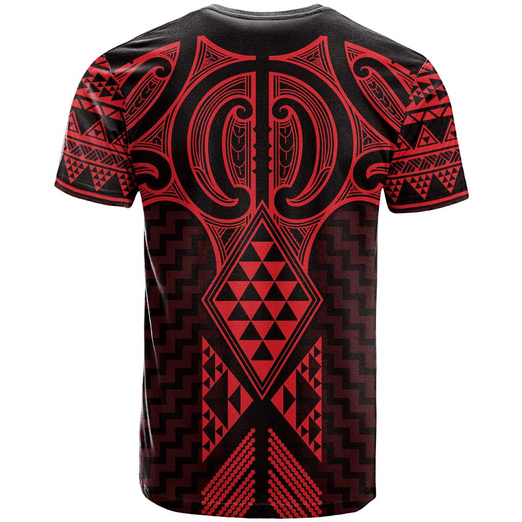 Whero Maori Ta Moko Poutama Art T Shirt