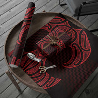 Whero Maori Ta Moko Poutama Art Wrapping Paper - Polynesian Pride