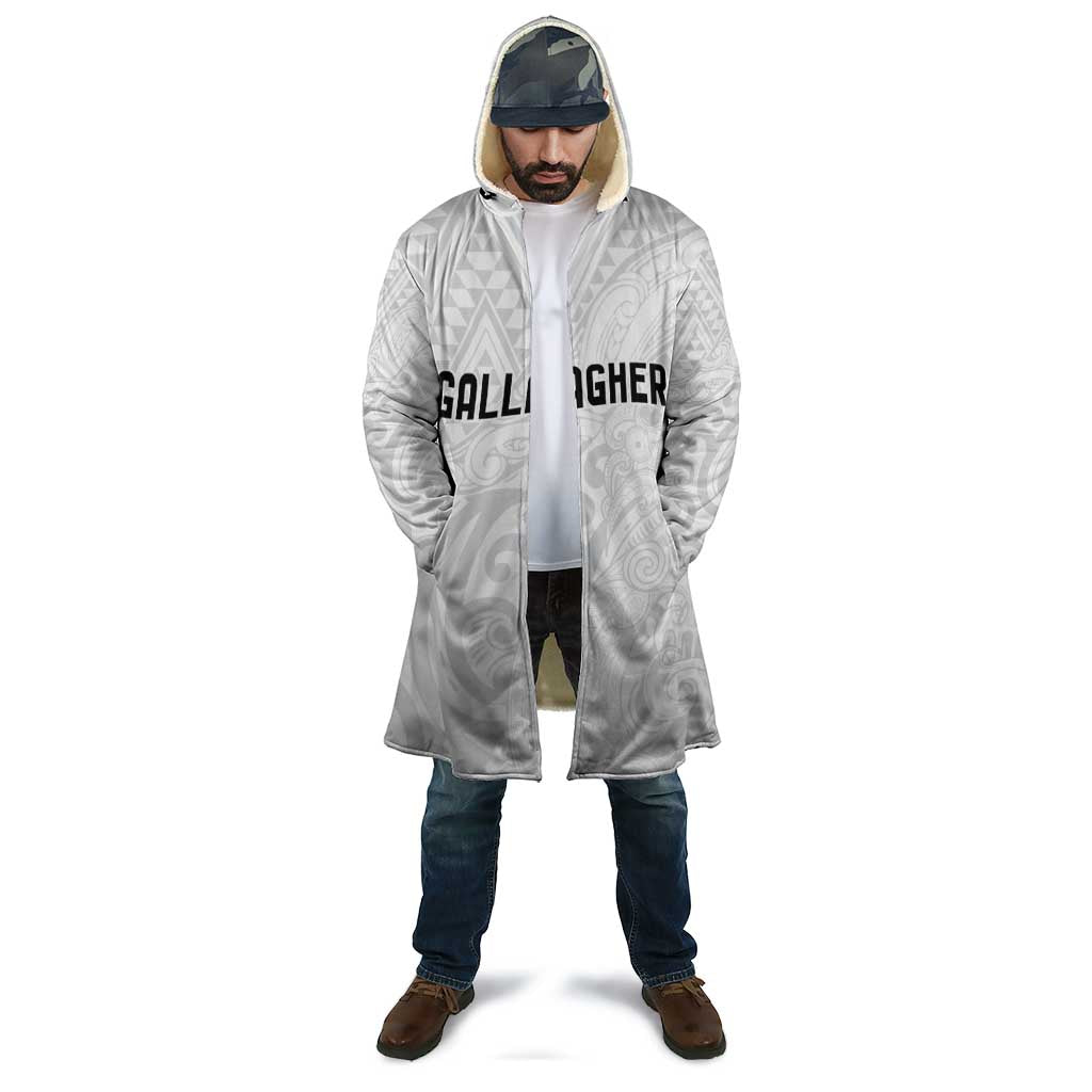 New Zealand Rangatira Custom Cloak All White Niho Taniwha Maori Tribal - Polynesian Pride