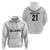 New Zealand Rangatira Custom Hoodie All White Niho Taniwha Maori Tribal