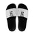 New Zealand Rangatira Custom Slide Sandals All White Niho Taniwha Maori Tribal - Polynesian Pride