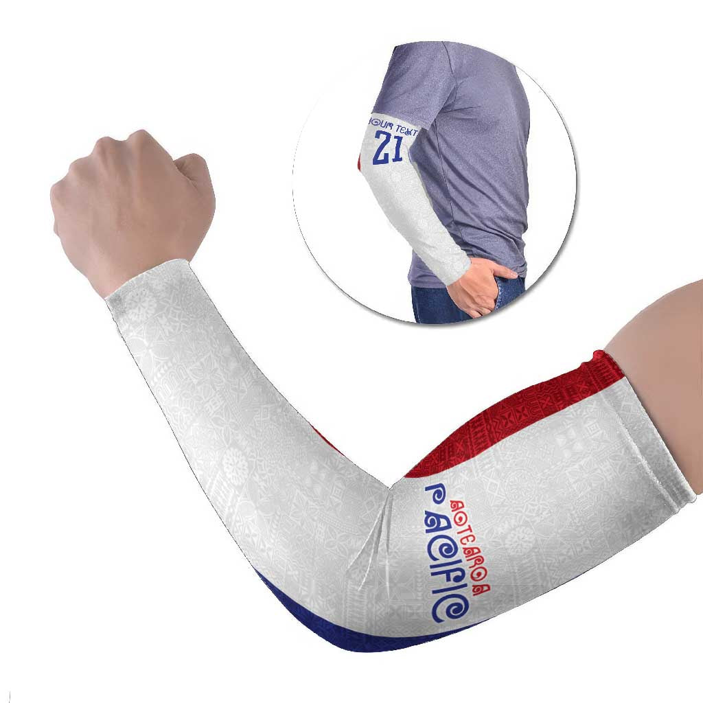 New Zealand Rugby Pacific Personalised Arm Sleeves Maori Style Tribal Tapa Pattern - Polynesian Pride