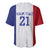 New Zealand Rugby Pacific Personalised Baseball Jersey Maori Style Tribal Tapa Pattern