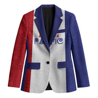 New Zealand Rugby Pacific Personalised Blazer Maori Style Tribal Tapa Pattern - Polynesian Pride