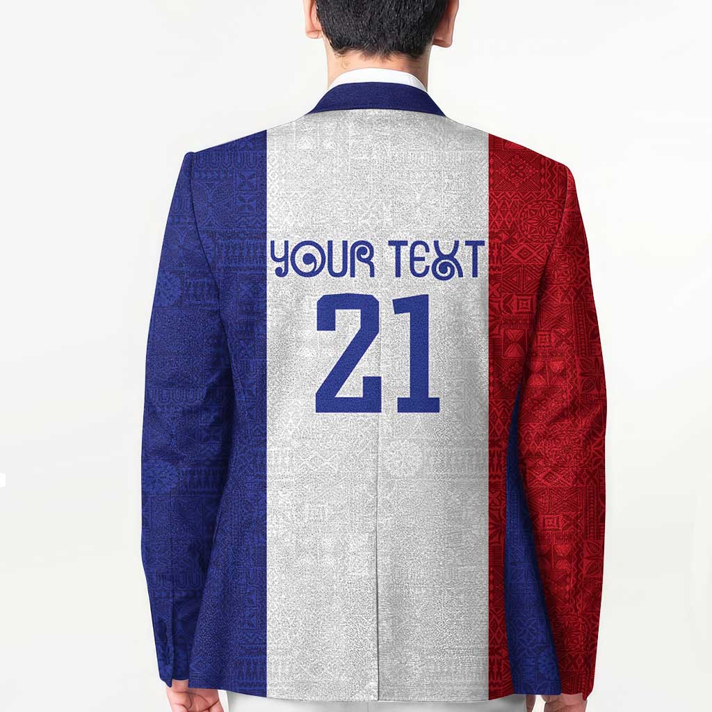 New Zealand Rugby Pacific Personalised Blazer Maori Style Tribal Tapa Pattern - Polynesian Pride