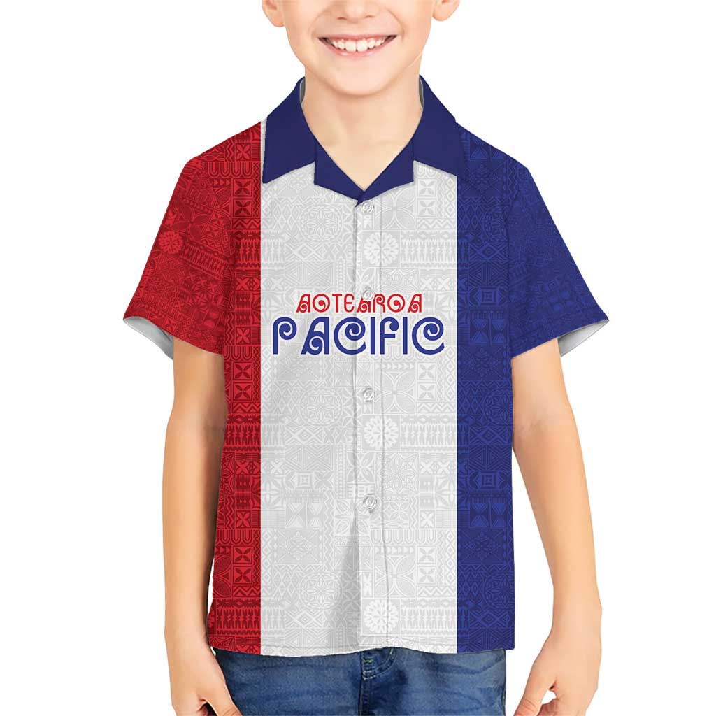 New Zealand Rugby Pacific Personalised Family Matching Short Sleeve Bodycon Dress and Hawaiian Shirt Maori Style Tribal Tapa Pattern