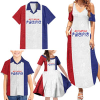 New Zealand Rugby Pacific Personalised Family Matching Summer Maxi Dress and Hawaiian Shirt Maori Style Tribal Tapa Pattern