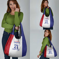 New Zealand Rugby Pacific Personalised Grocery Bag Maori Style Tribal Tapa Pattern