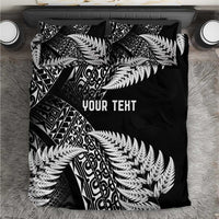 New Zealand Rugby Pacific Personalised Bedding Set All Black Maori Pasifika Fern Pattern
