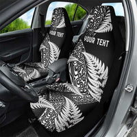 New Zealand Rugby Pacific Personalised Car Seat Cover All Black Maori Pasifika Fern Pattern