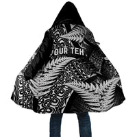 New Zealand Rugby Pacific Personalised Cloak All Black Maori Pasifika Fern Pattern - Polynesian Pride