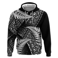 New Zealand Rugby Pacific Personalised Hoodie All Black Maori Pasifika Fern Pattern